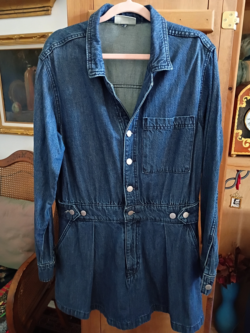 Universal Thread Dark Blue Denim Mini Dress